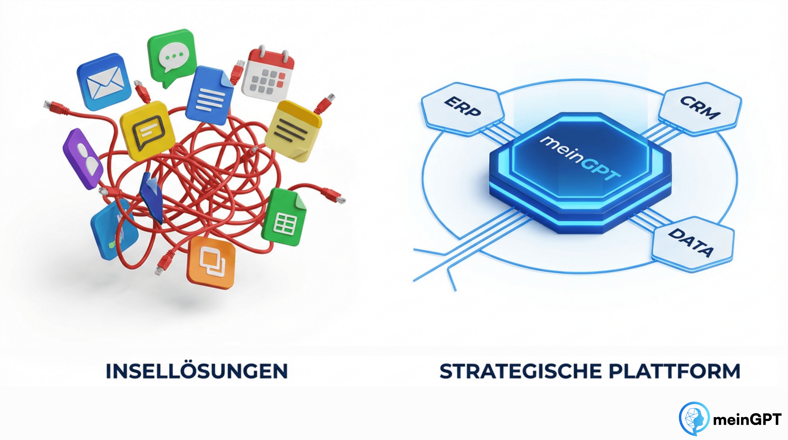 Vergleich KI-Insellösungen vs. zentrale KI-Plattform Strategie