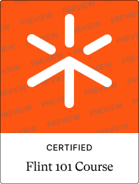 Preview of the Flint 101 certification badge