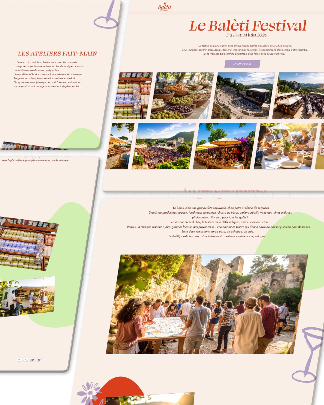 Projet identité visuelle — Balèti Festival