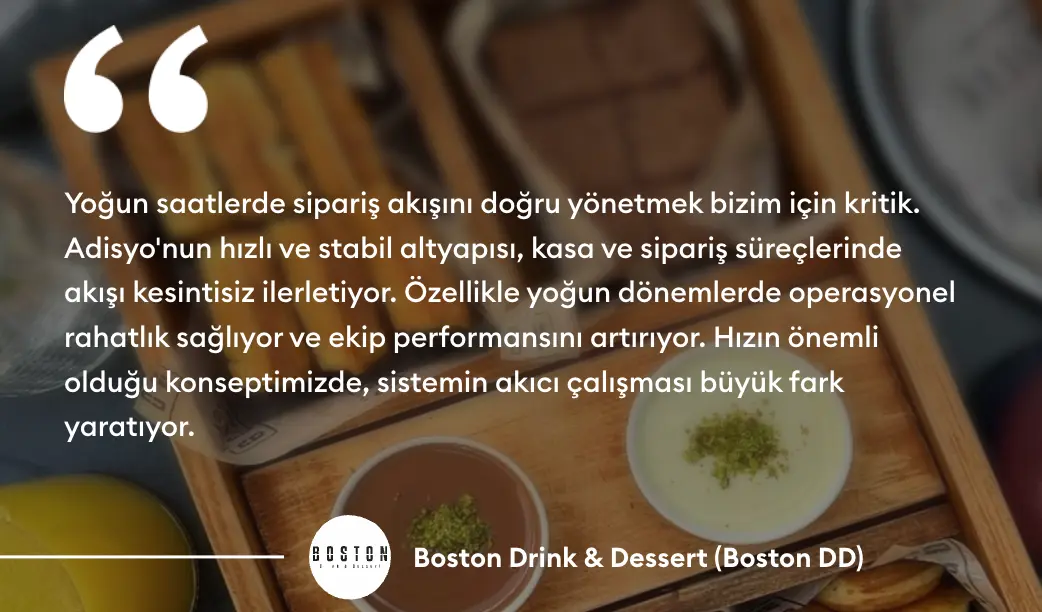 Boston Drink & Dessert müşteri yorumu