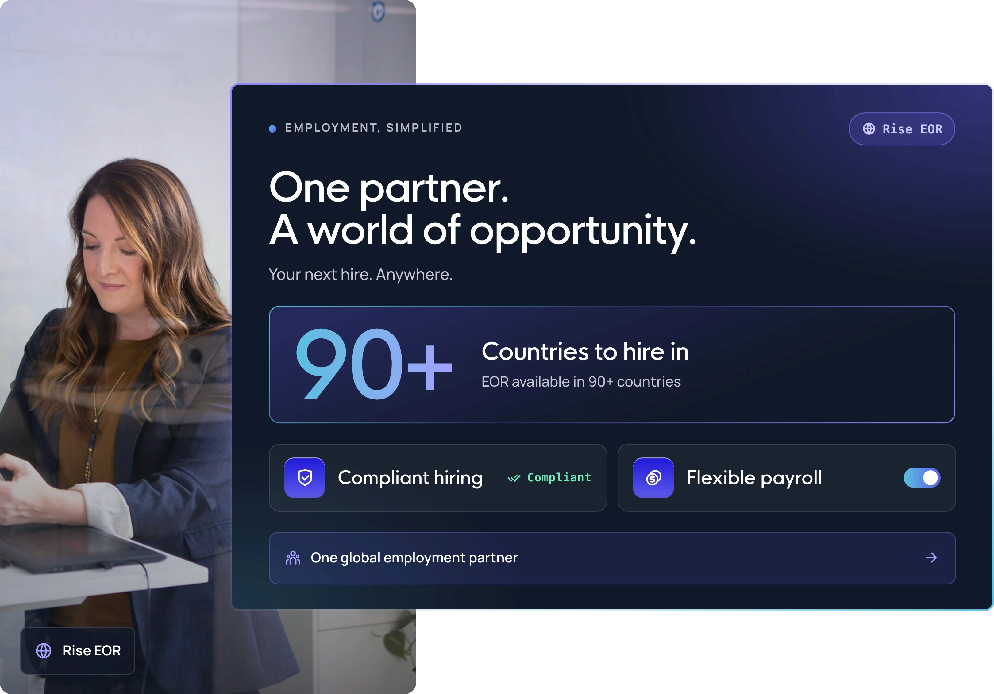 Plataforma de nómina global y cumplimiento de contratistas | Rise