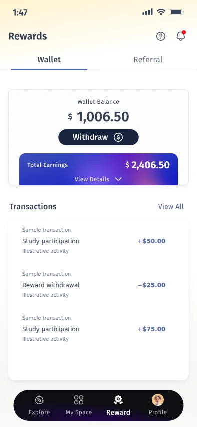 Track rewards — rebranded original design