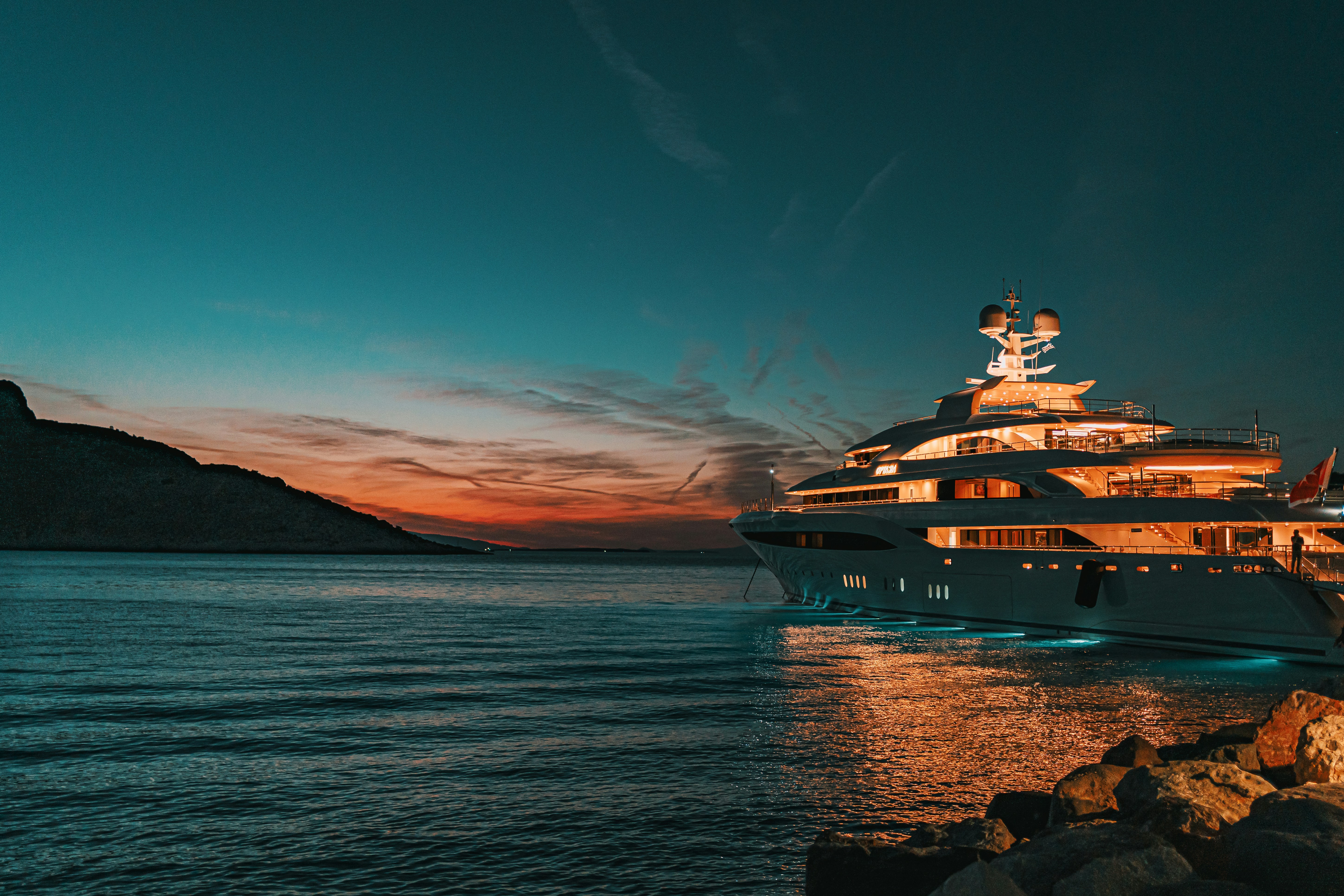 Yacht sea