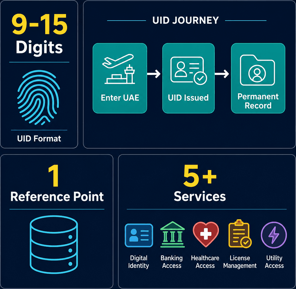 Infographic: The Importance of the Unified Number in UAE Immigration Processes