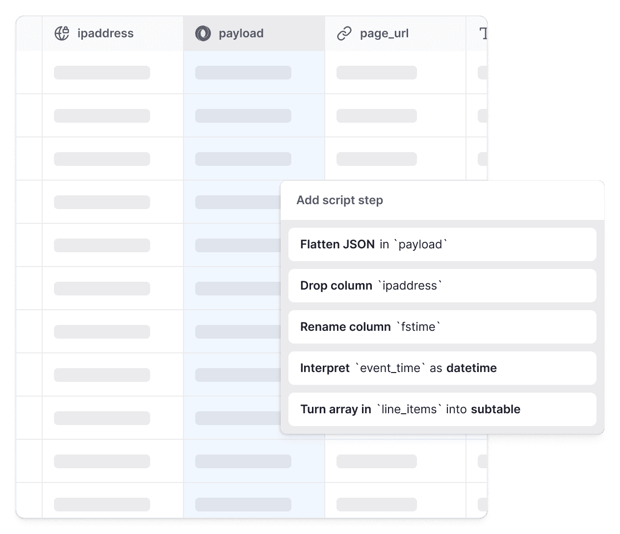 Wrangle data