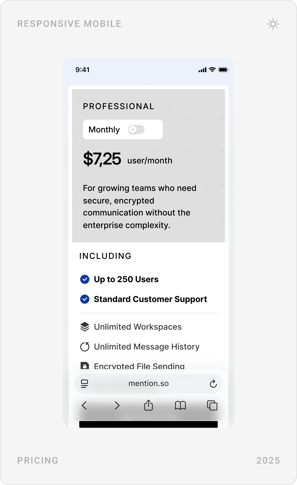 Professional B2B Communication Plan Mobile Design