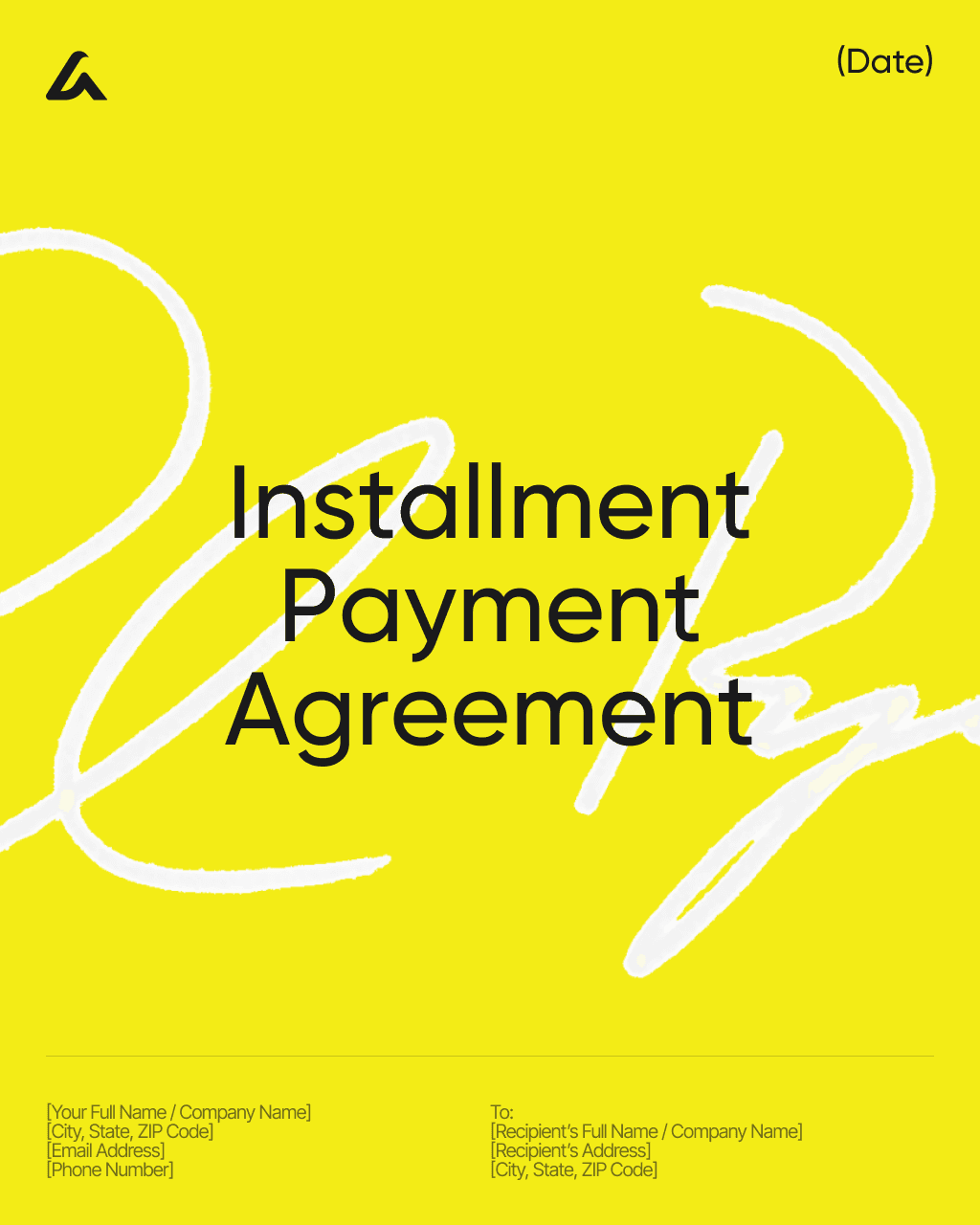 Installment Payment Agreement 