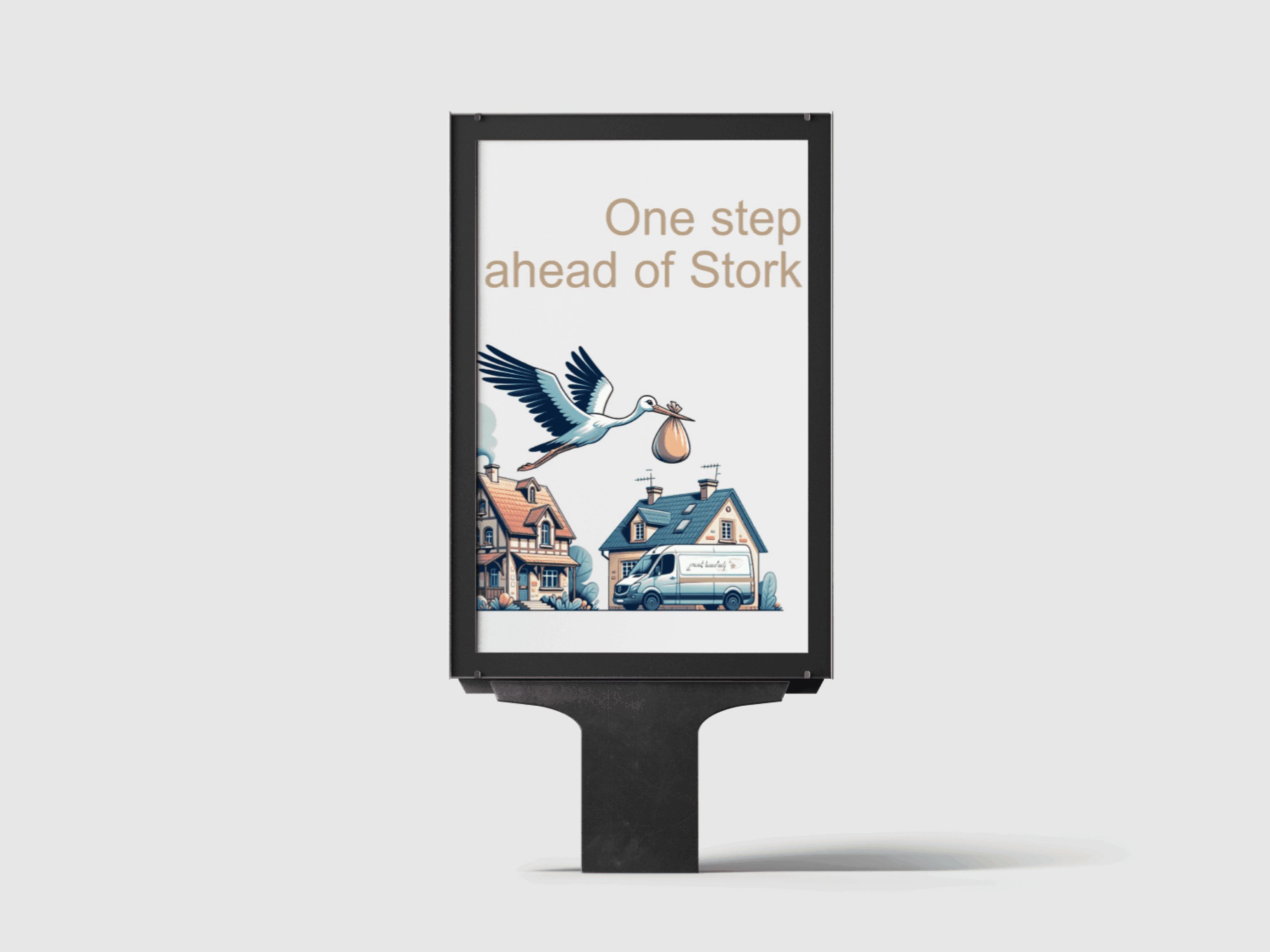 One Step Ahead of the Stork poster 2