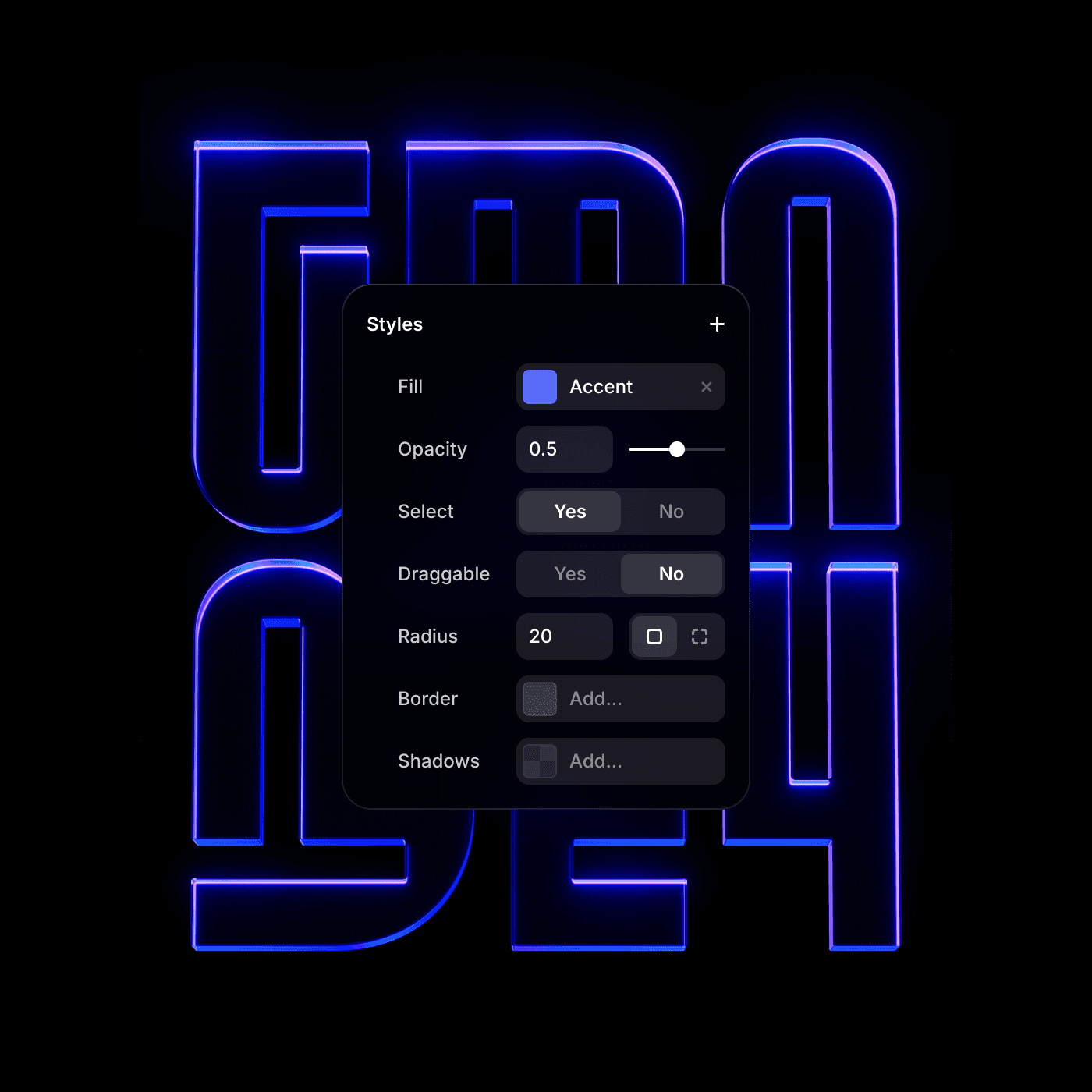 Style Panel in Framer