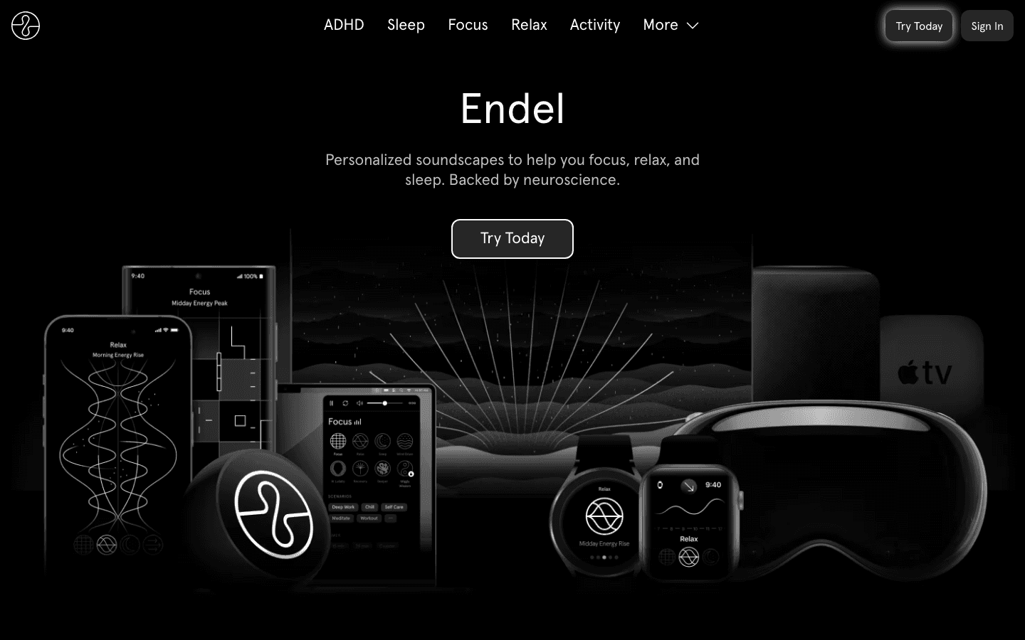 Endel personalized soundscapes for focus sleep and relax