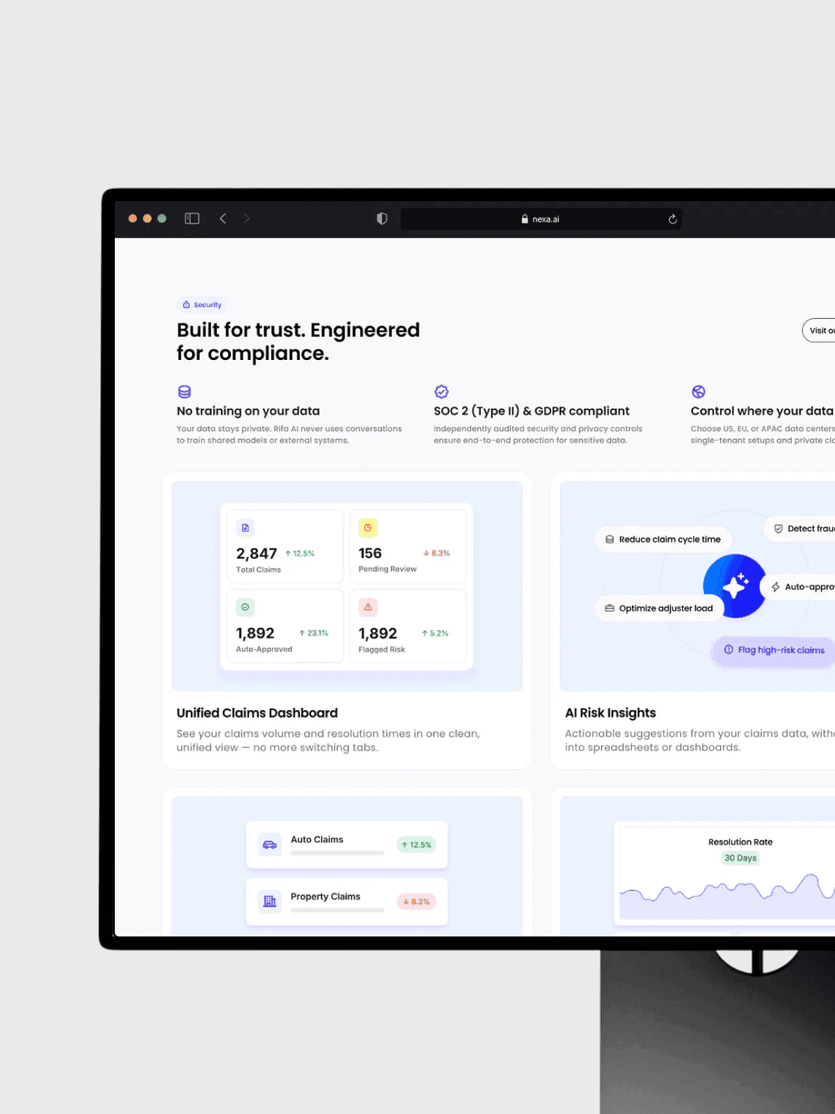 Nixa AI enterprise B2B SaaS website template