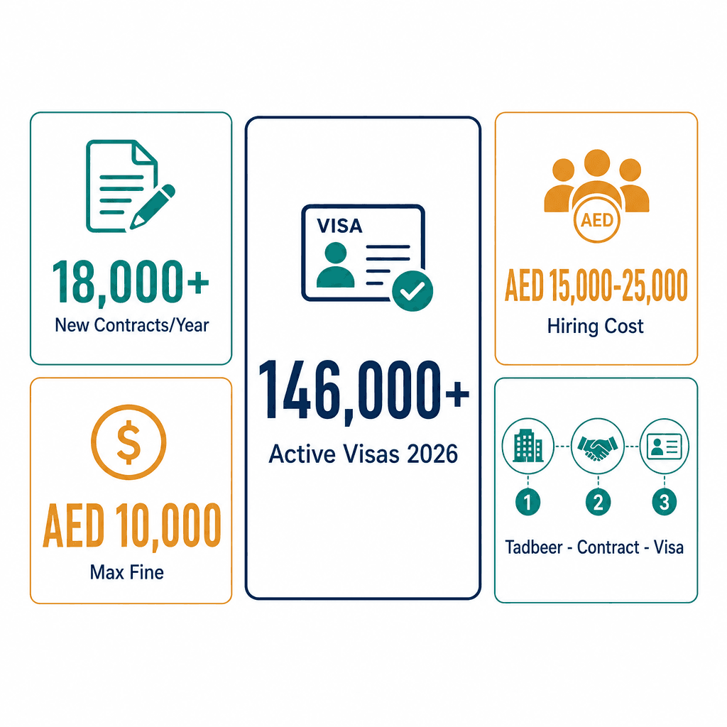 Infographic: MOHRE Domestic Worker Contract UAE - Rights, Costs and Employer Guide