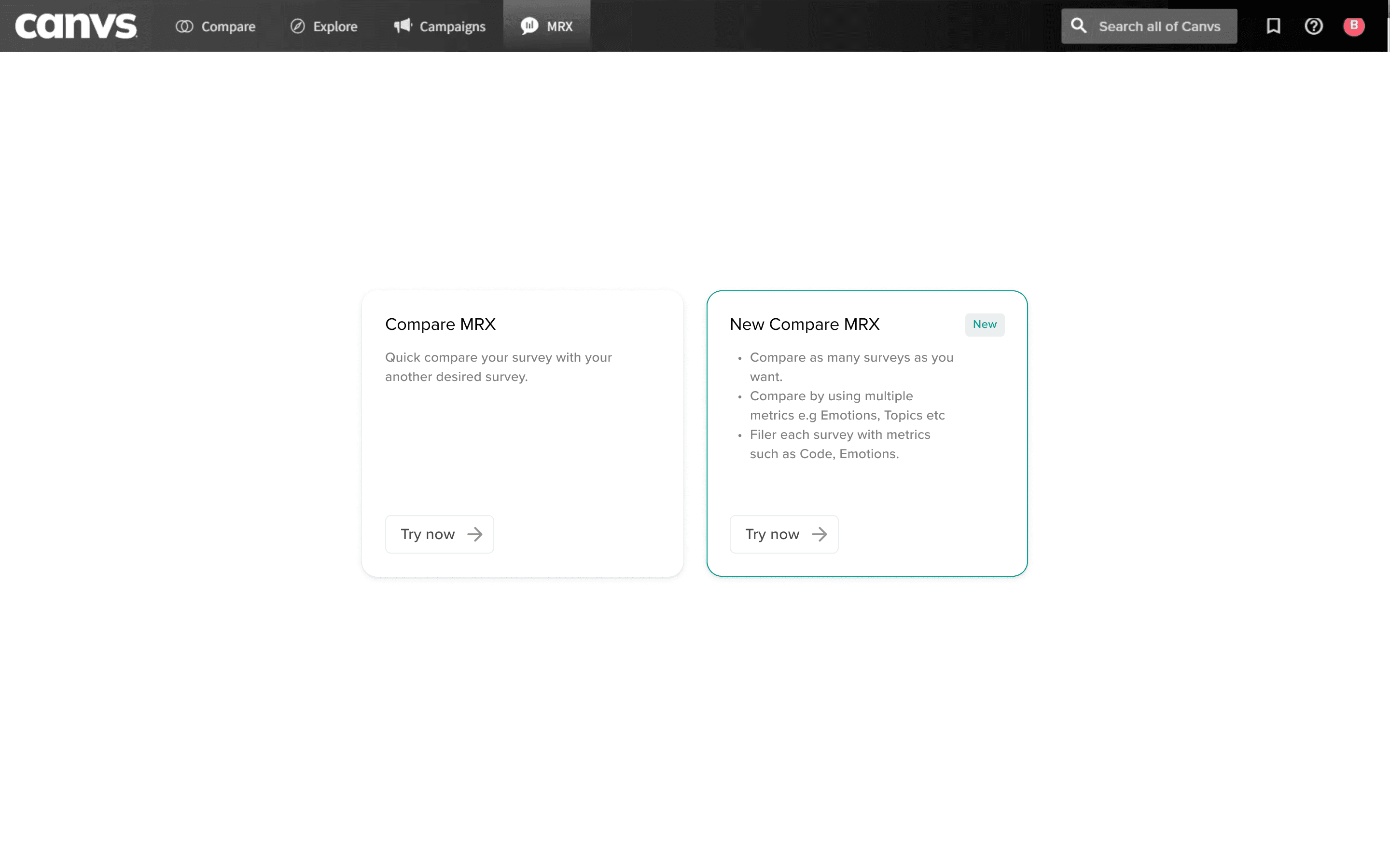 Canvs.ai mockup