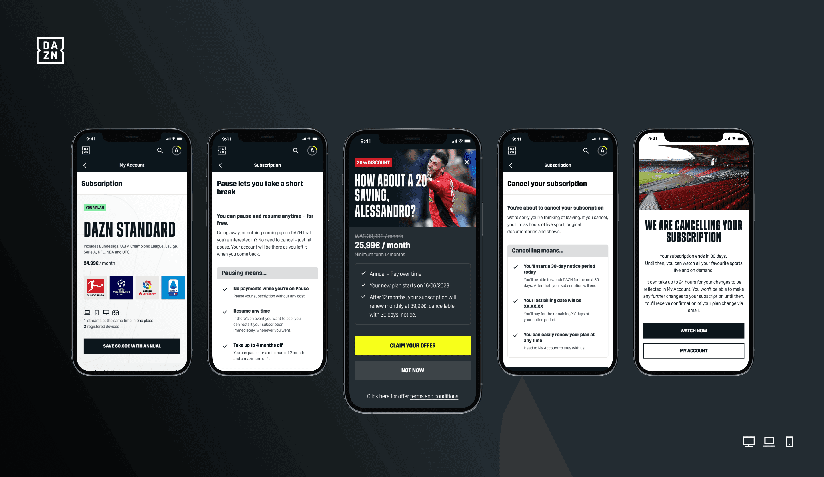 DAZN hero image