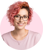 Mulher de Cabelo Rosa