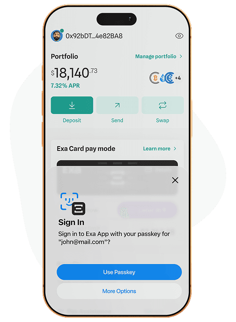 Secured with passkeys