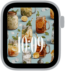 backyard bbq Apple Watch face preview 5 featuring 4th of july and summer.
