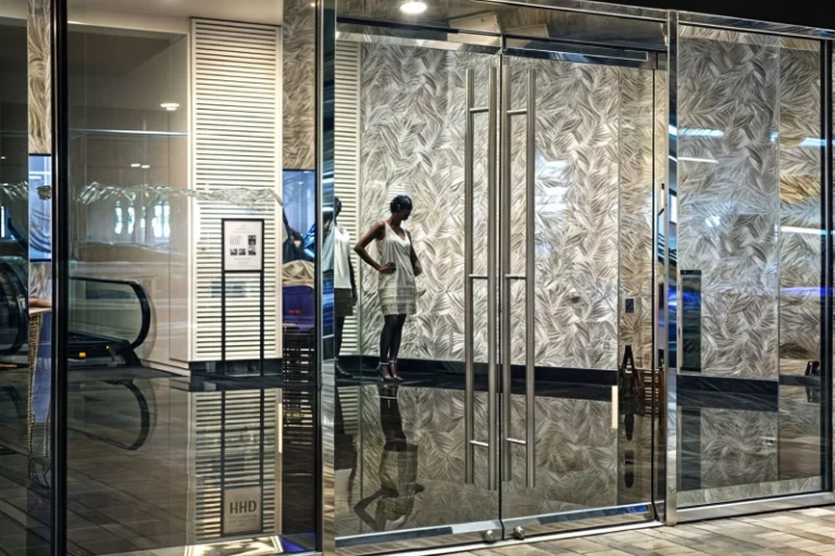 Fabric laminated glass with textile interlayer