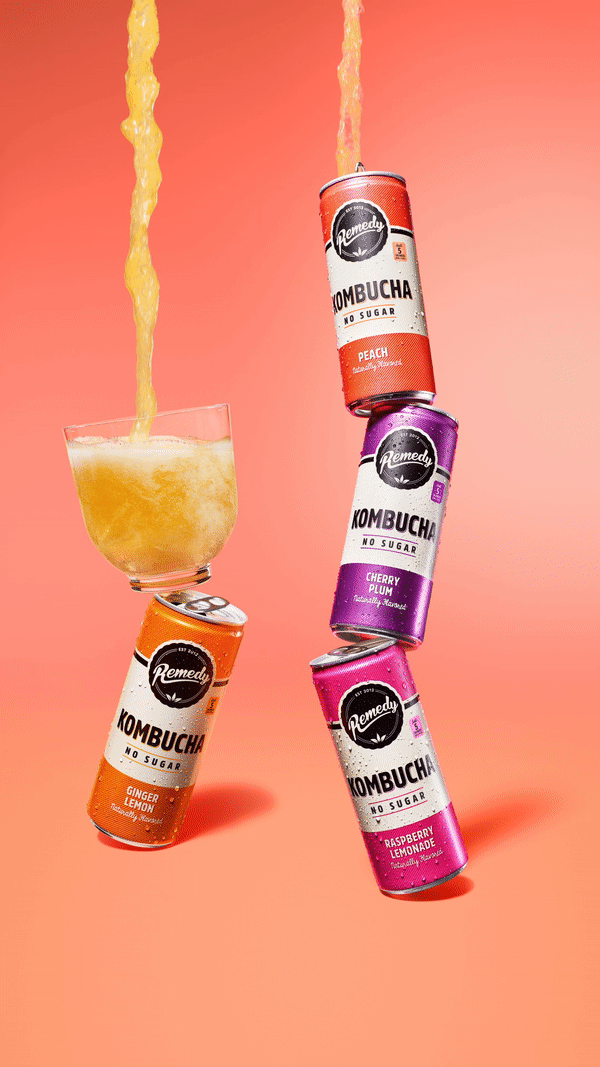 Remedy Beverage Motion Retouching