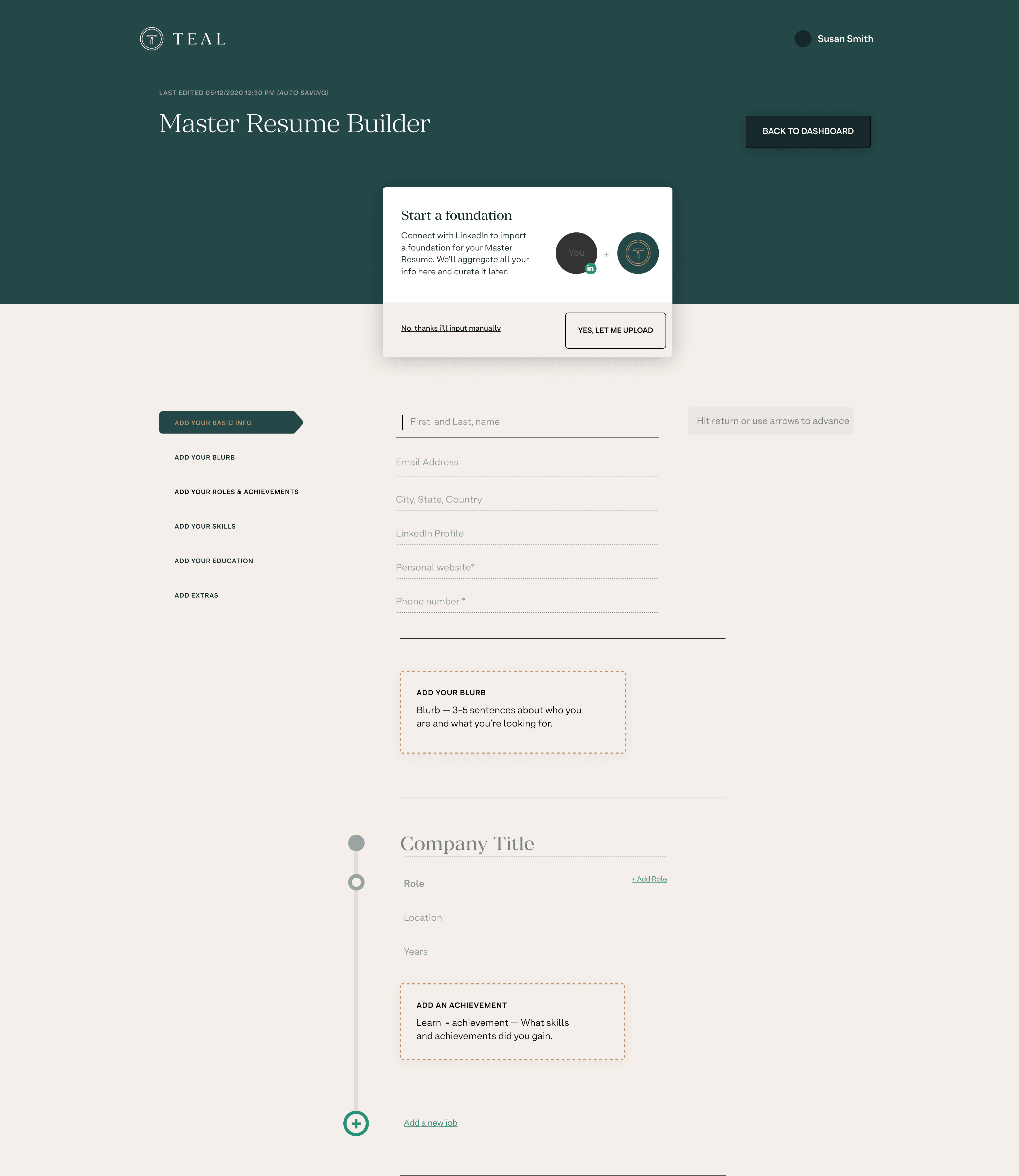 Teal project artifact 3