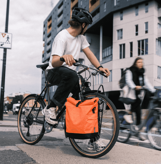 man on a bike
