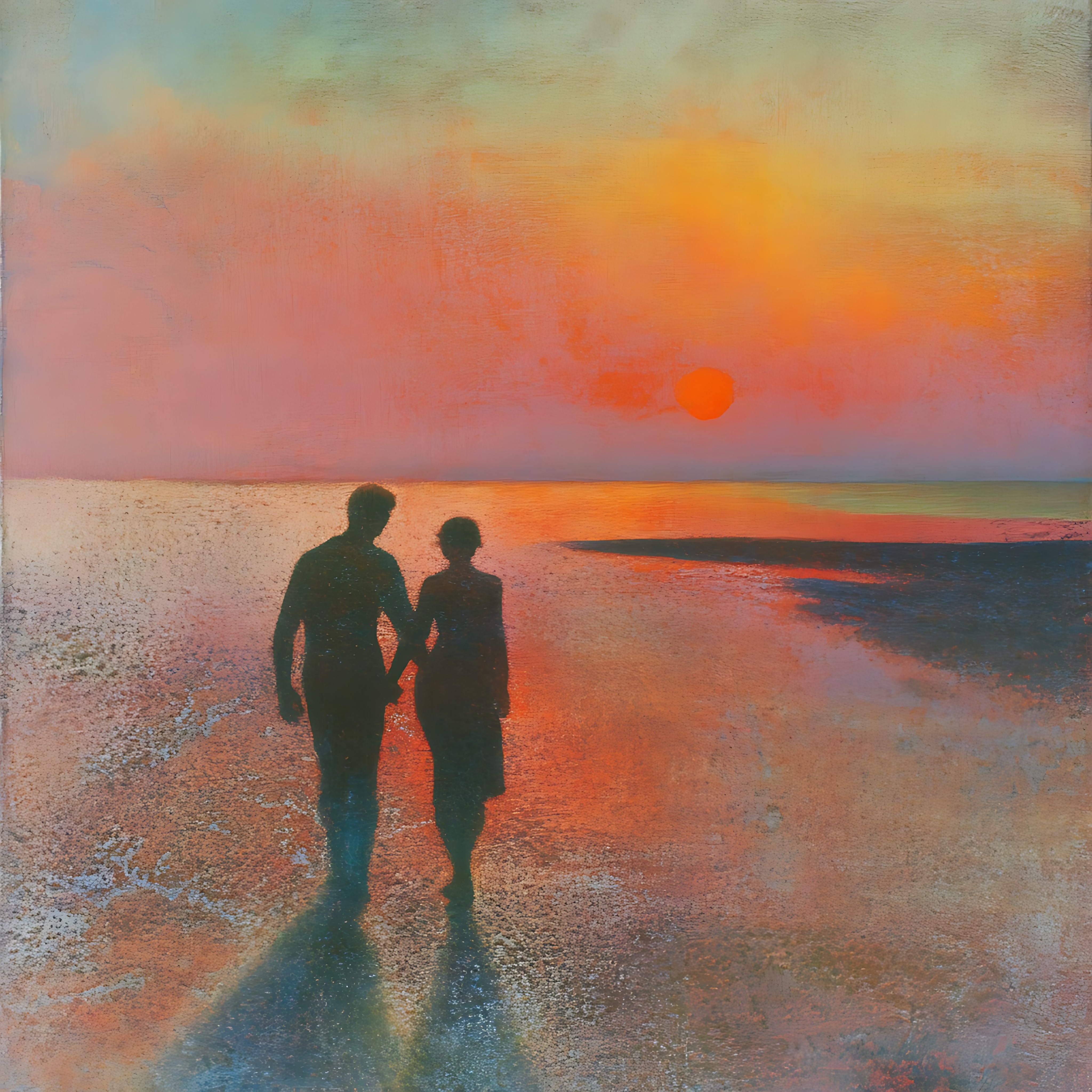 Couple walking together at sunset, symbolizing connection, communication, and shared understanding.