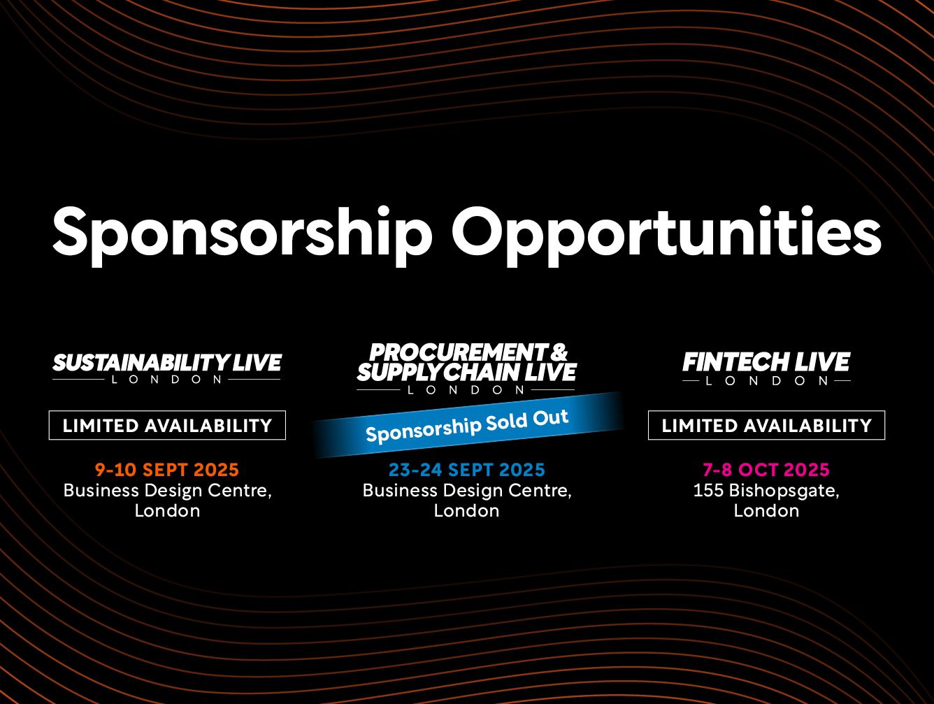 Procurement & Supply Chain LIVE London 2025 Sells Out Sponsorships Ahead of September Event
