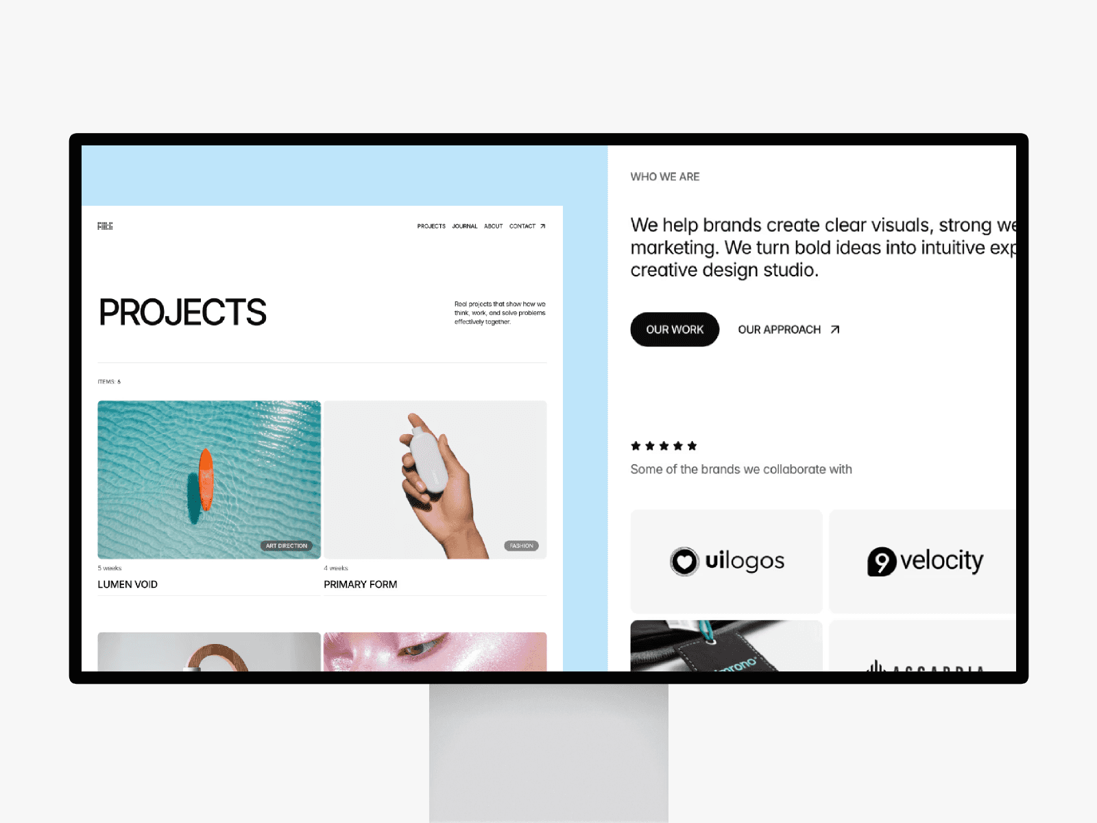 A professional and clean Framer template for agencies, portfolios, and modern brands thumbnail 2