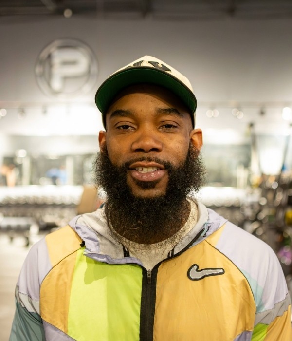 black and gray dumbbells on brown wooden crate