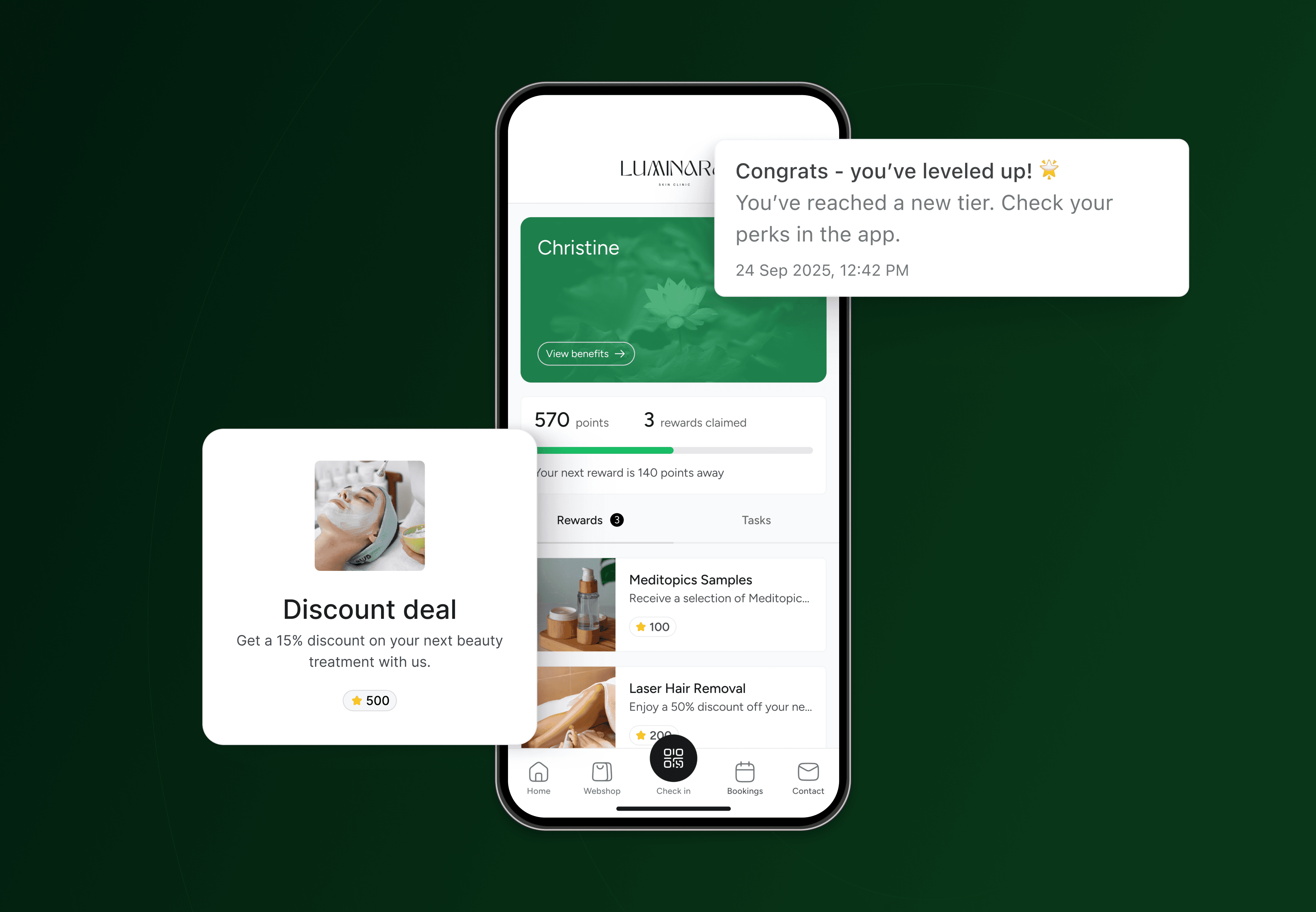 A price tag on a desk with a laptop and tablet