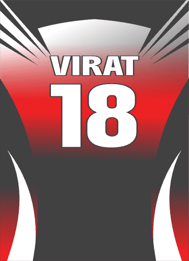Red & Black Gradient Sports Jersey Design