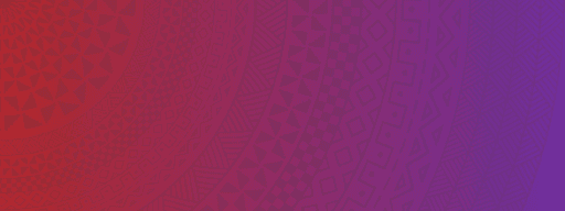 Gradient background with red to purple color transition.