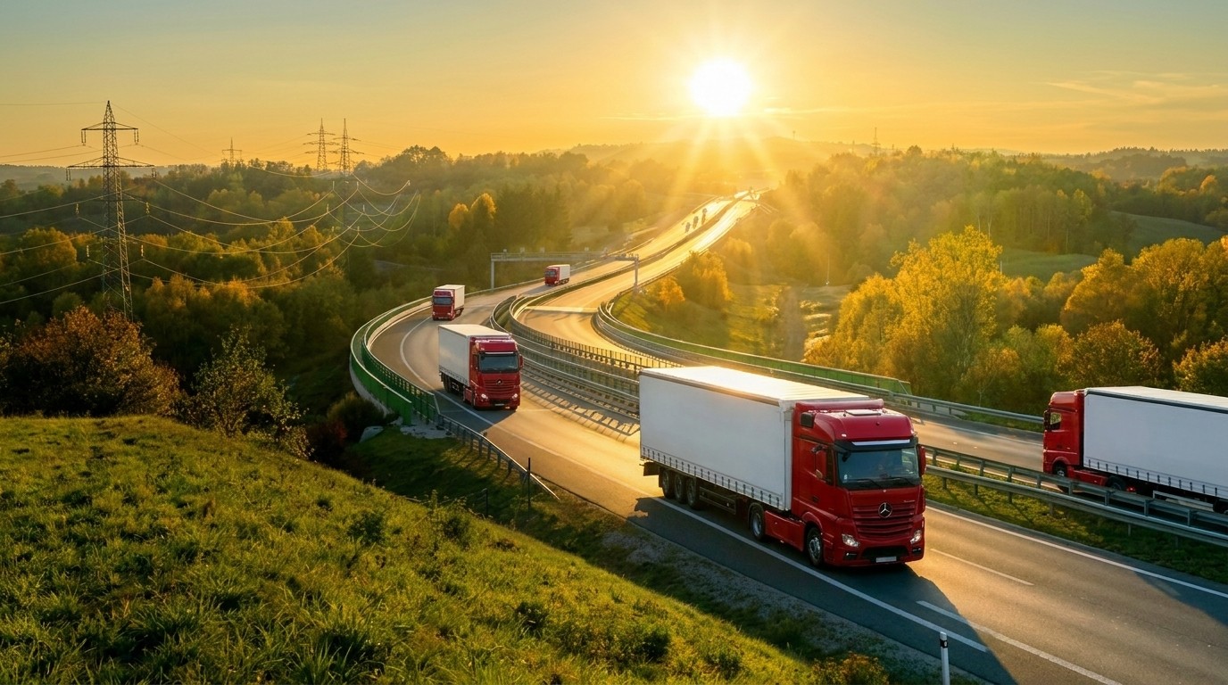 Image of moving trucks