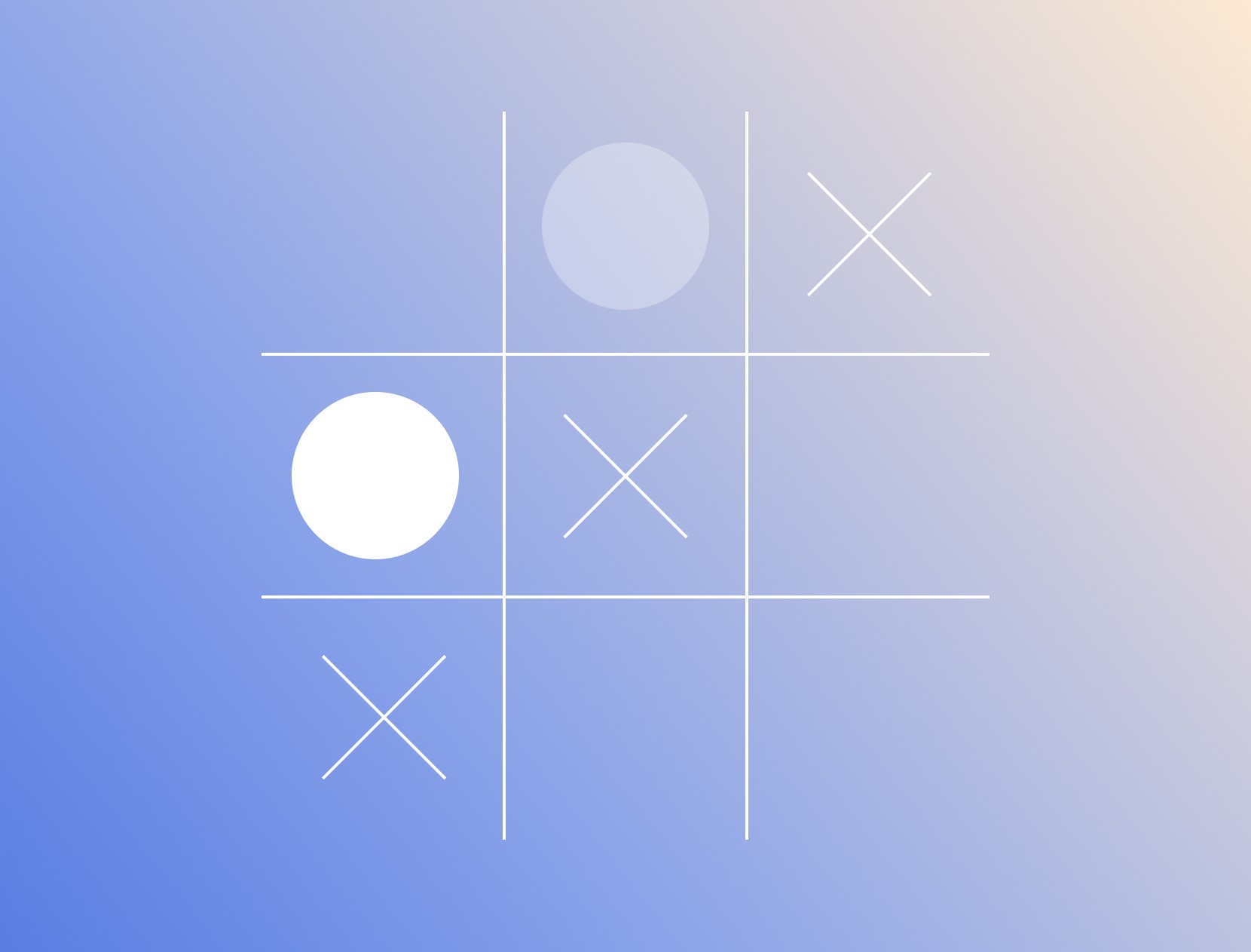Abstract illustration with circle and cross shapes