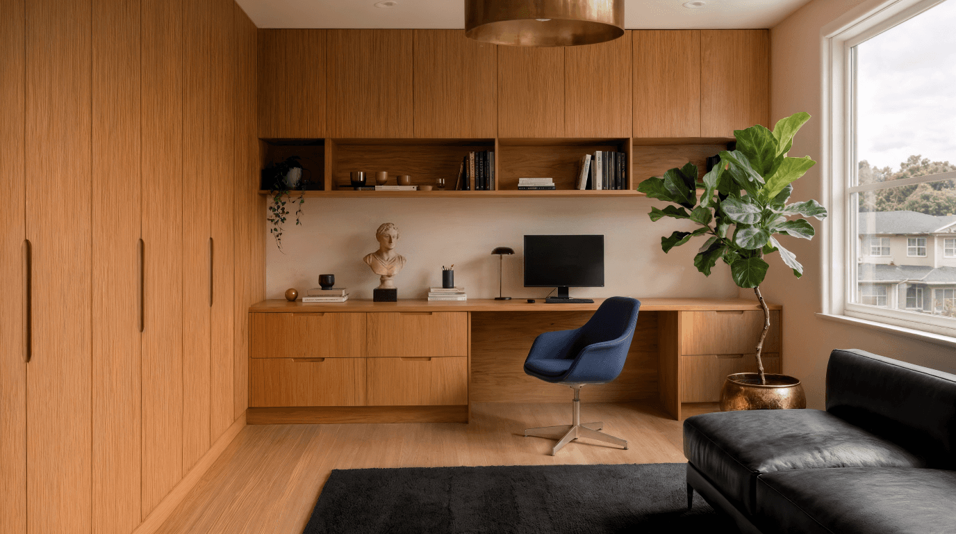 Minimal white residential interior