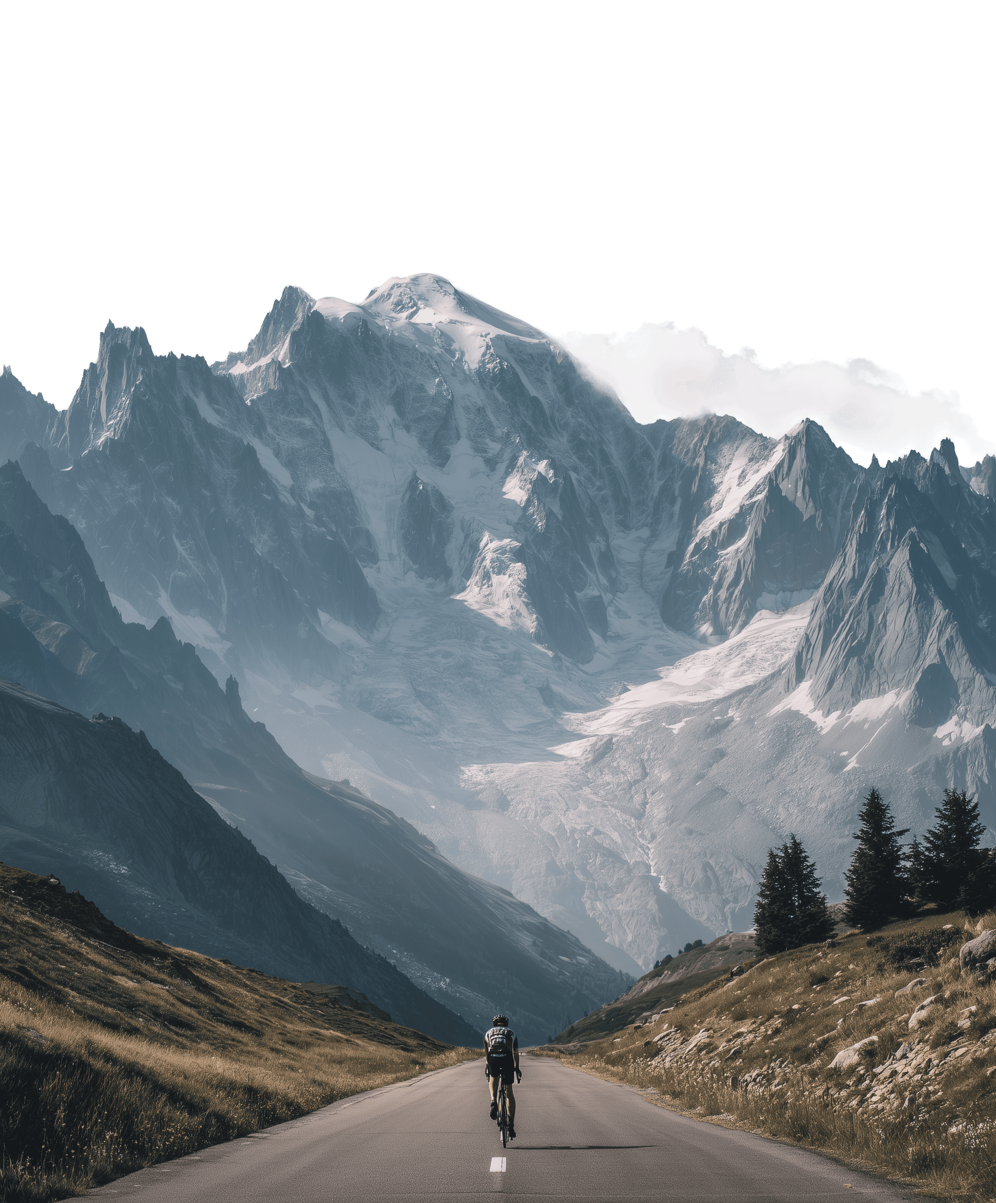 Cycling through the mountain of France
