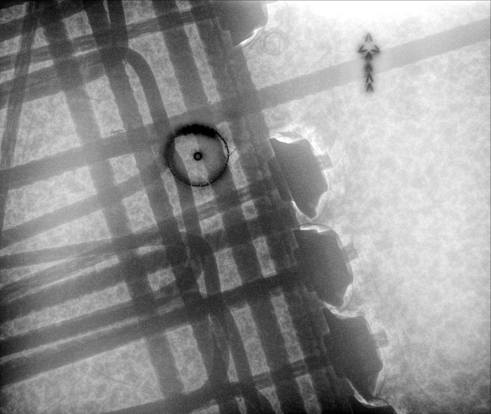 PT cable anchors within the concrete with the Digital X-ray