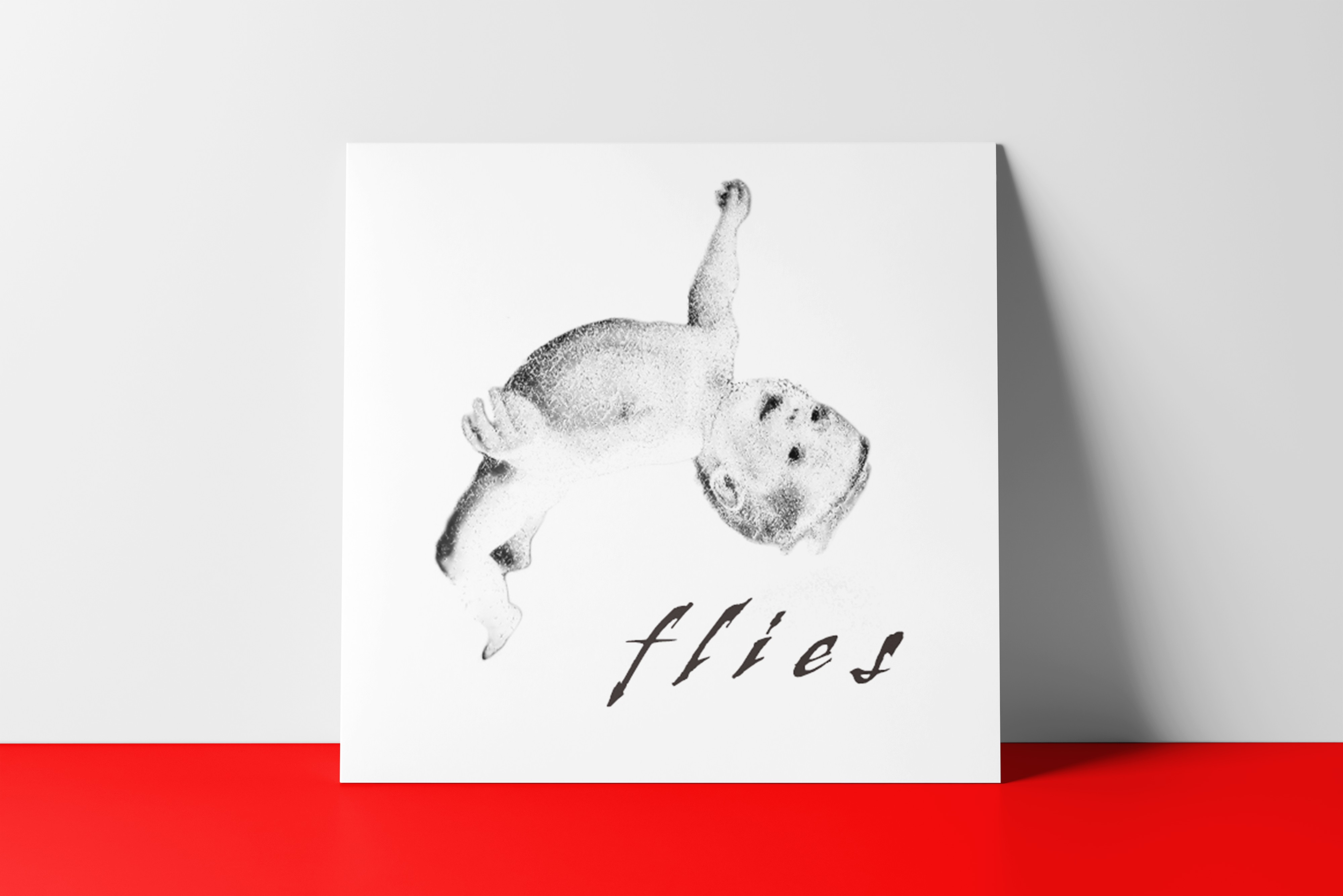 Design de vinyle de musique LP psychédelique mêlant graphisme surréaliste et photographie esthétique