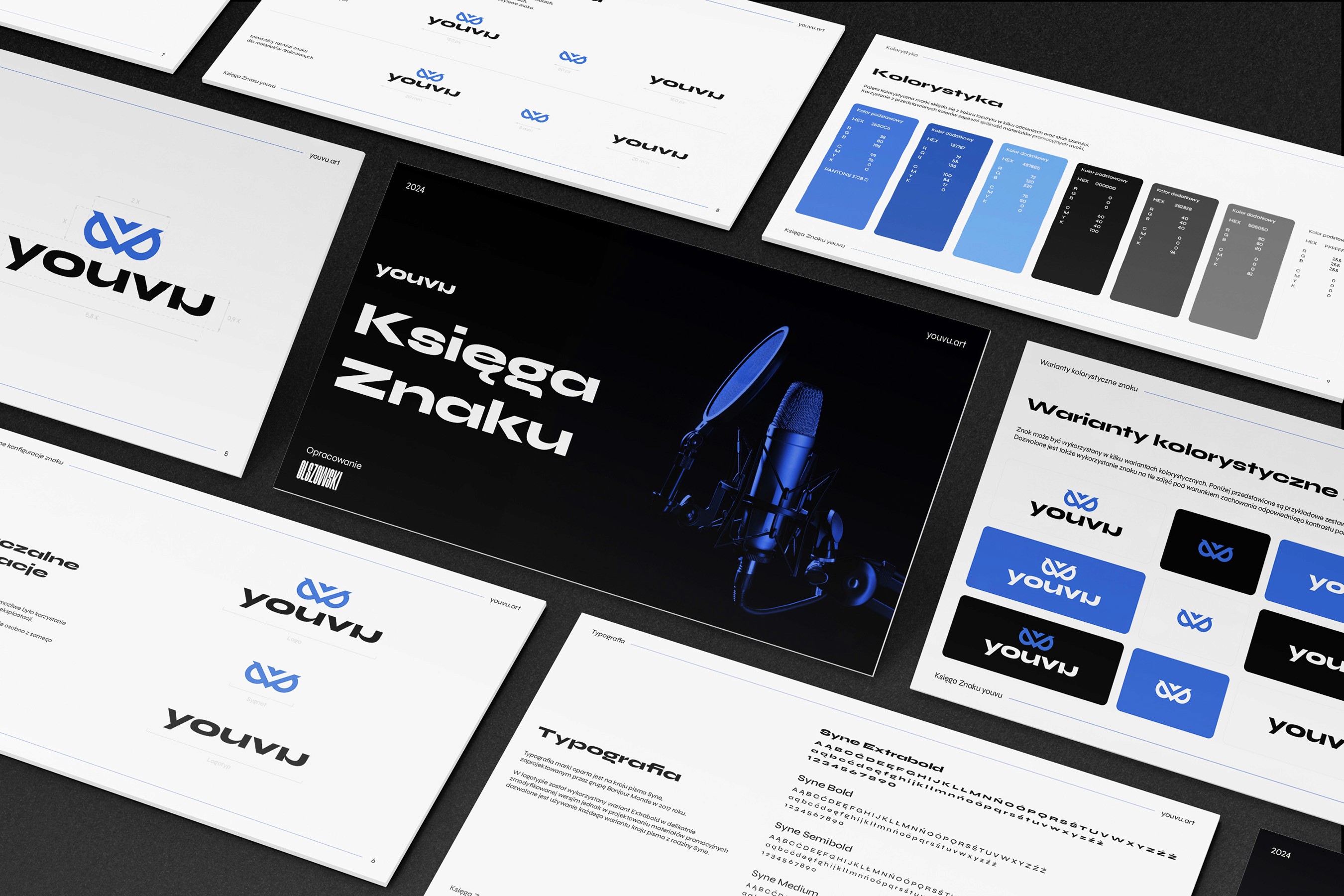 Zdjęcie plansz przedstawiających strony Księgi Znaku Youvu