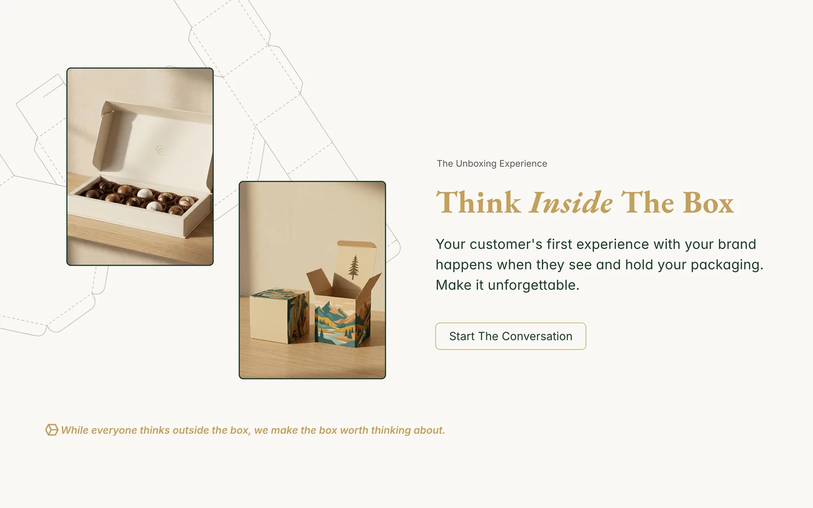 From the Creative Box website: ‘Think Inside The Box’