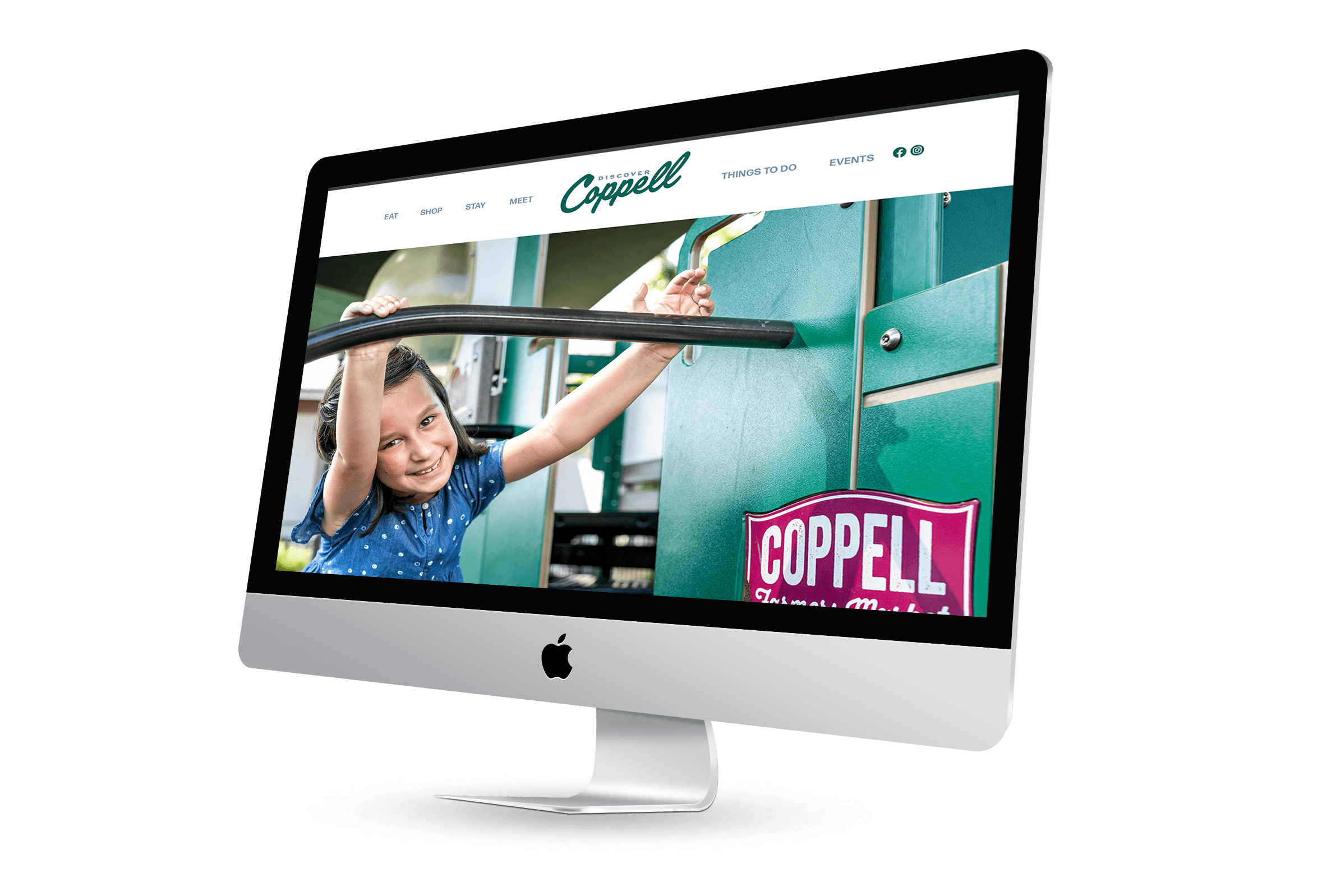 website homepage header and logo