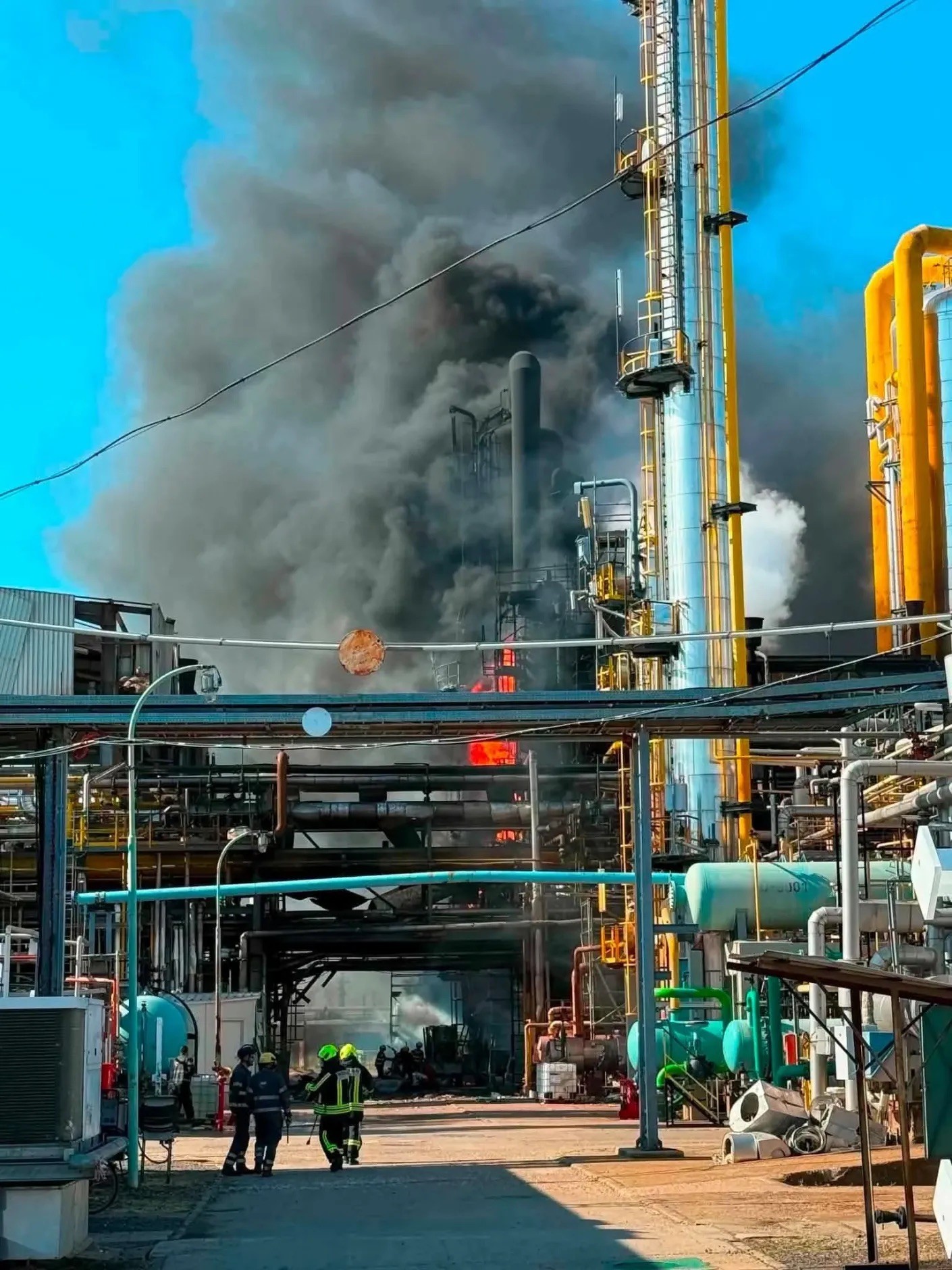 MOL factory on fire