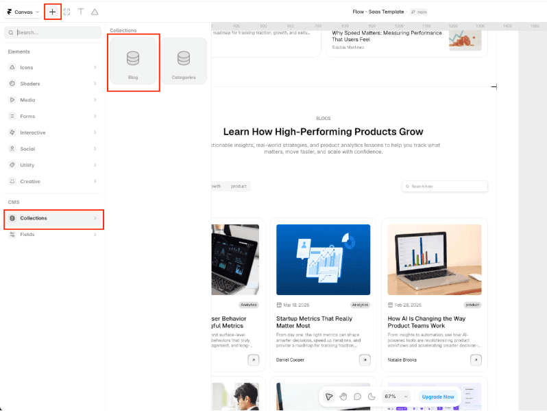 Step 5: Show Your Posts on Other Pages Using a Collection List