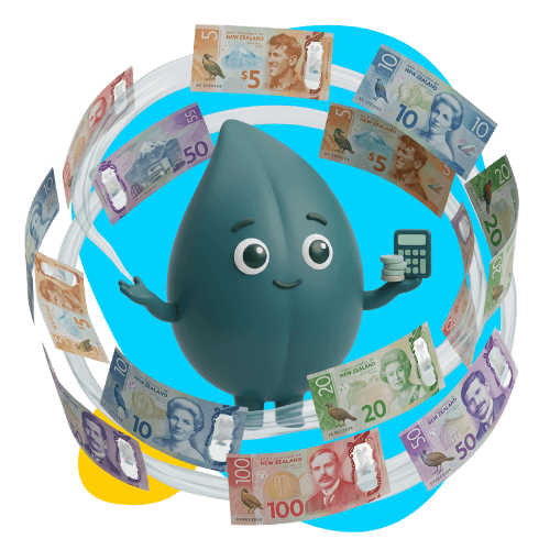 Thankyou Payroll mascot conducting the flow of money to ensure every dollar is in the right place at the right time.