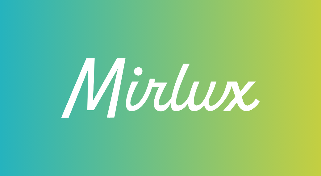 Mirlux logo wit