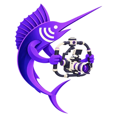 Marlin holding a camera rig