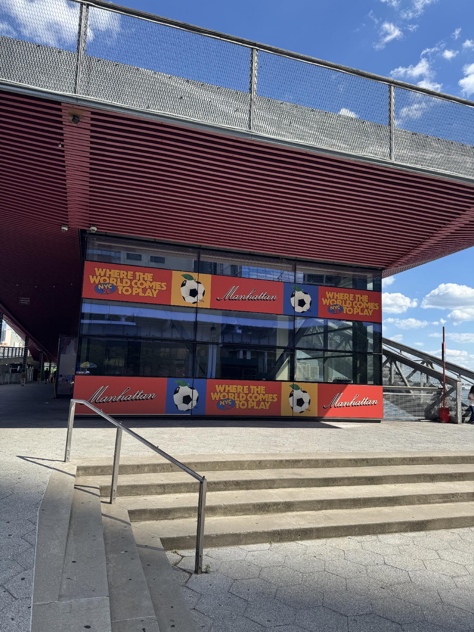 Physical advertising for showings of the 2026 World Cup