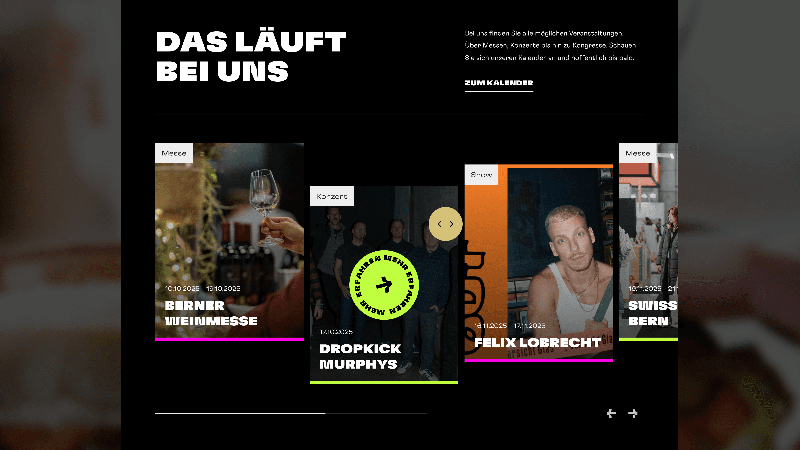 bernexpo slider design