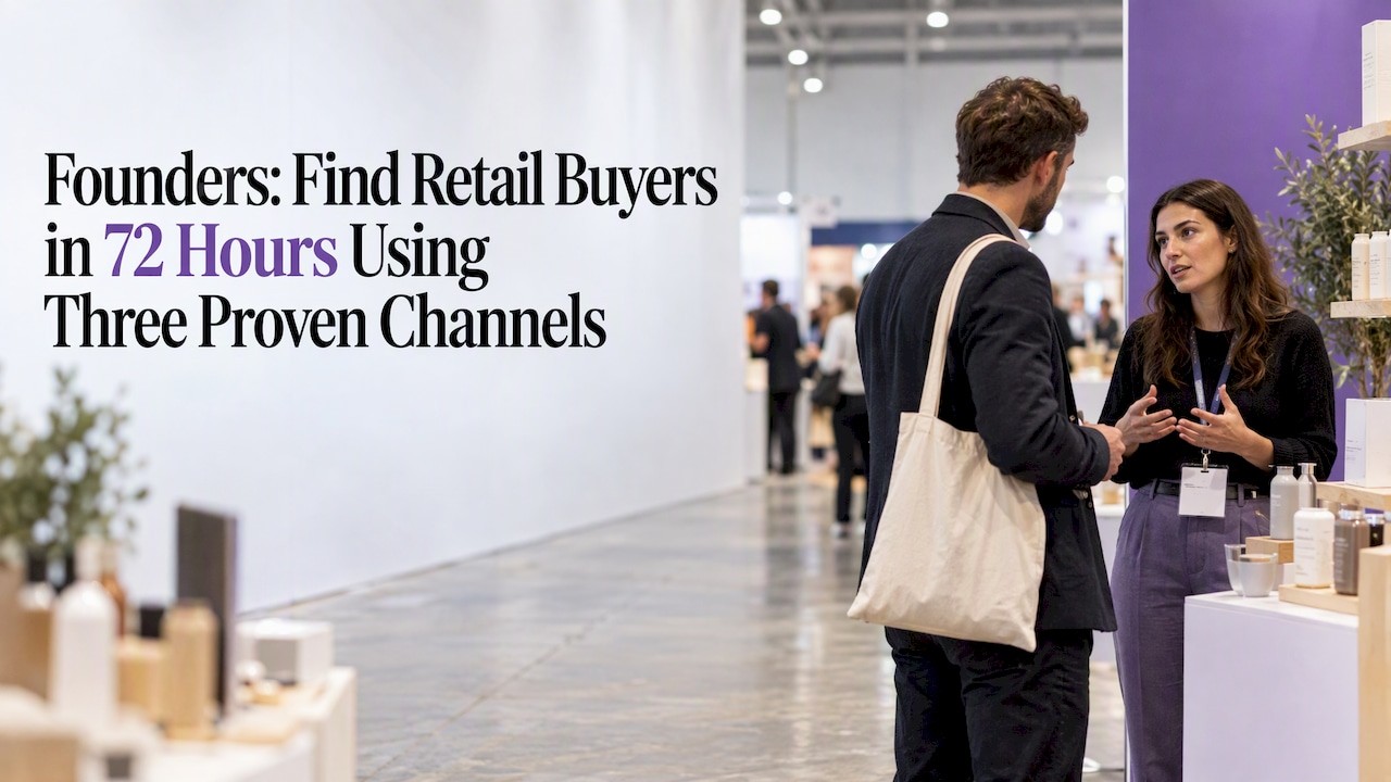 Founders: Find Retail Buyers in 72 Hours Using Three Proven Channels