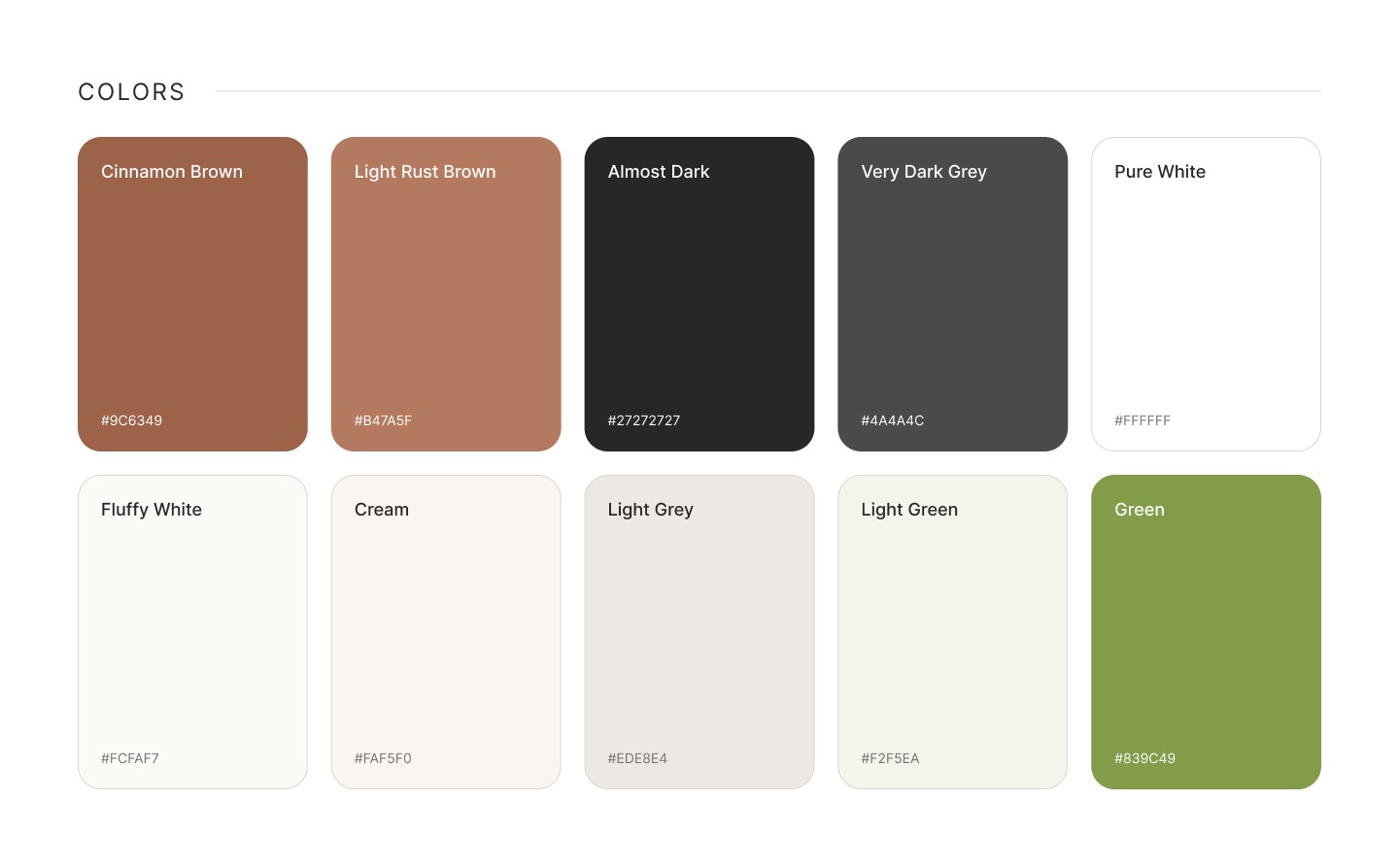 HerStrength Colors Palette